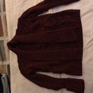 Burgundy Victoria secret cardigan
